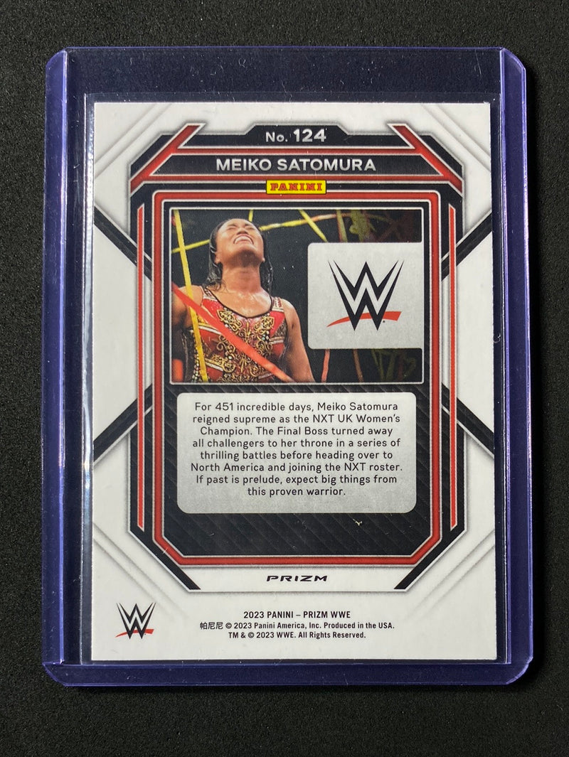 2023 Prizm WWE Meiko Satomura Red Wave Prizm