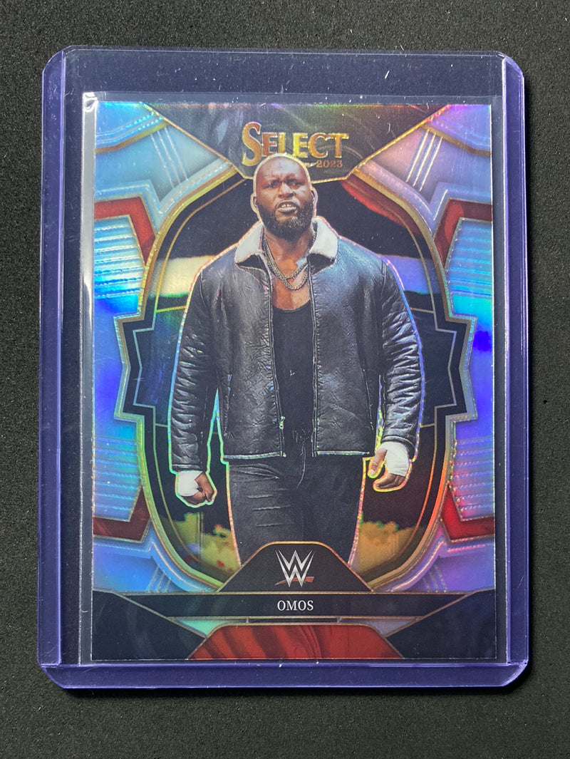 2023 Panini Select WWE Omos Concourse Silver