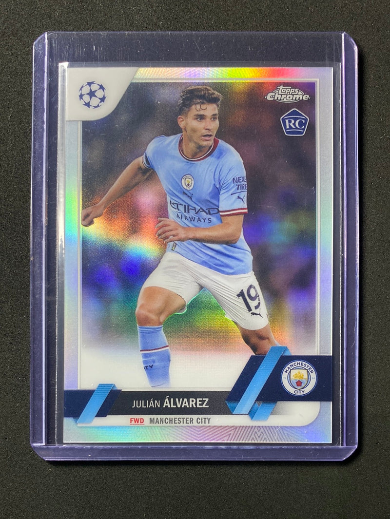 2022-23 Topps Chrome UEFA Club Competitions Julian Alvarez Refractor