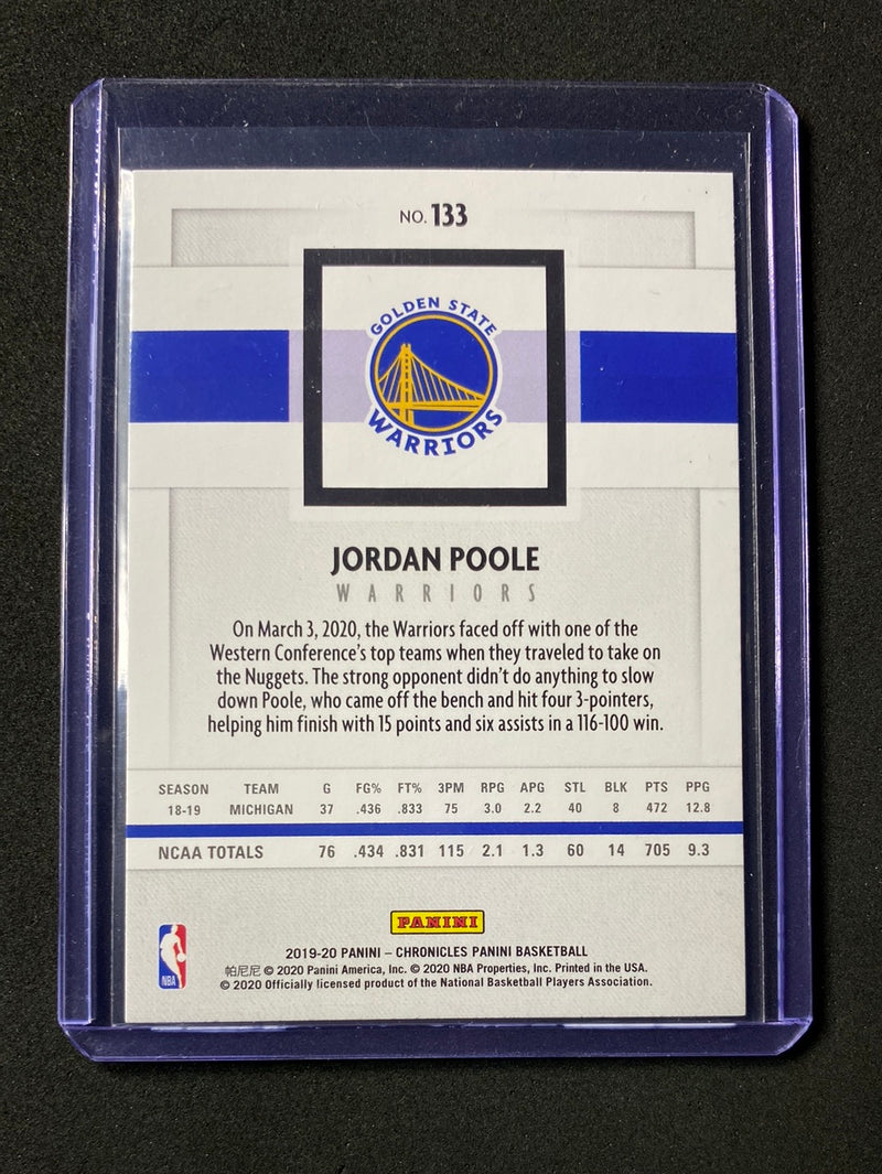 2019-20 Panini NBA Chronicles Jordan Poole Panini