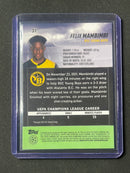 2021-22 Topps Stadium Club Chrome UEFA Champions League Felix Mambimbi Pink/Red Electric Charge Refractor