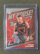 2019-20 Panini NBA Donruss Optic Damian Lillard My House