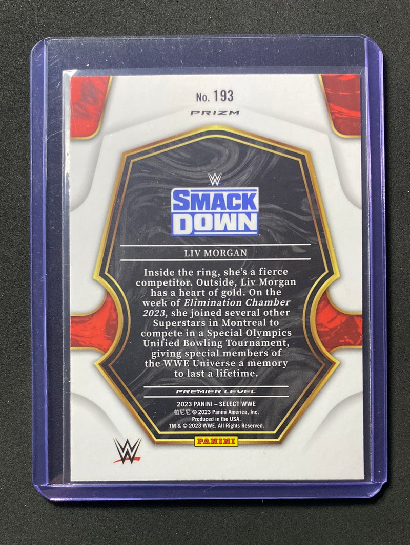 2023 Panini Select WWE Liv Morgan Premier Level Tri-Color