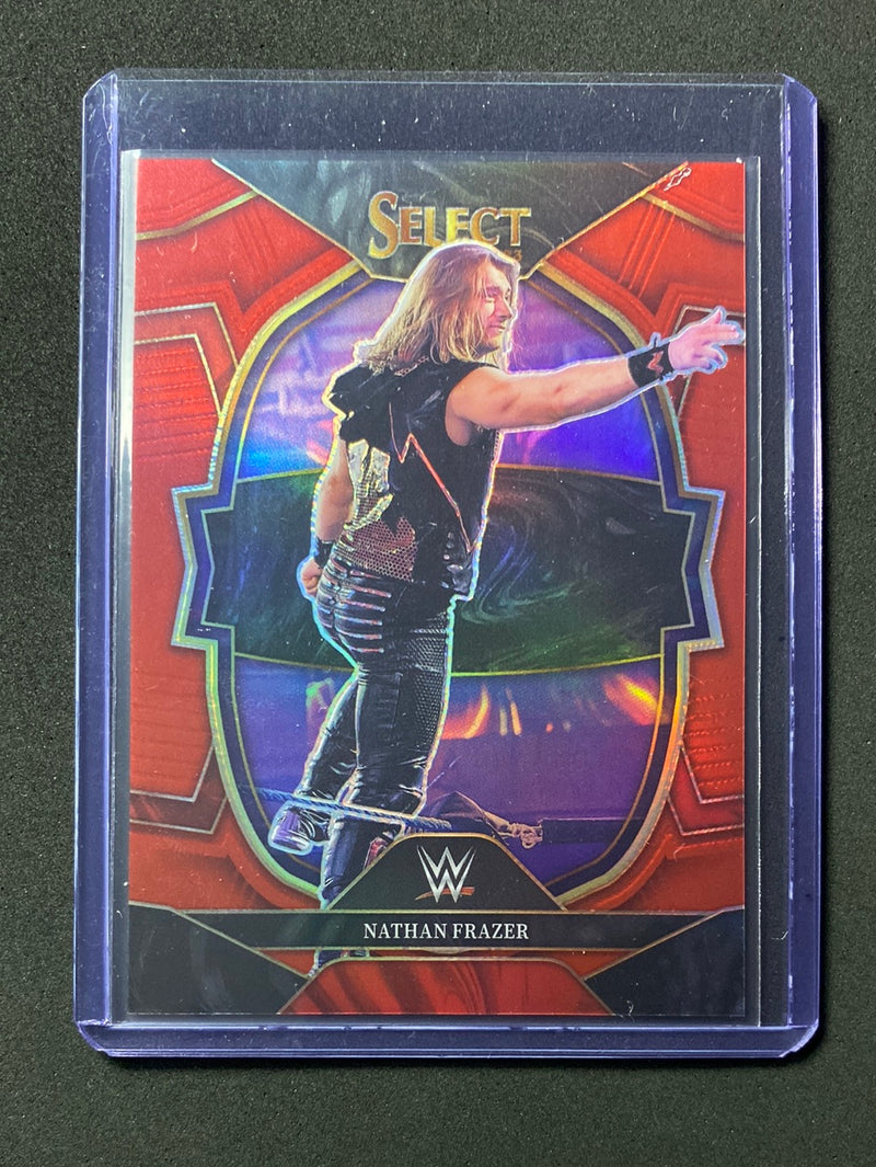 2023 Panini Select WWE Nathan Frazer Concourse Red 10/175