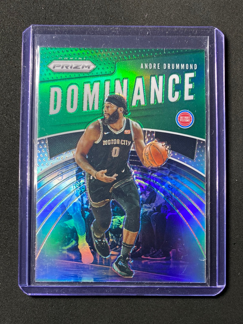 2019-20 Panini Prizm Basketball Andre Drummond Dominance Green
