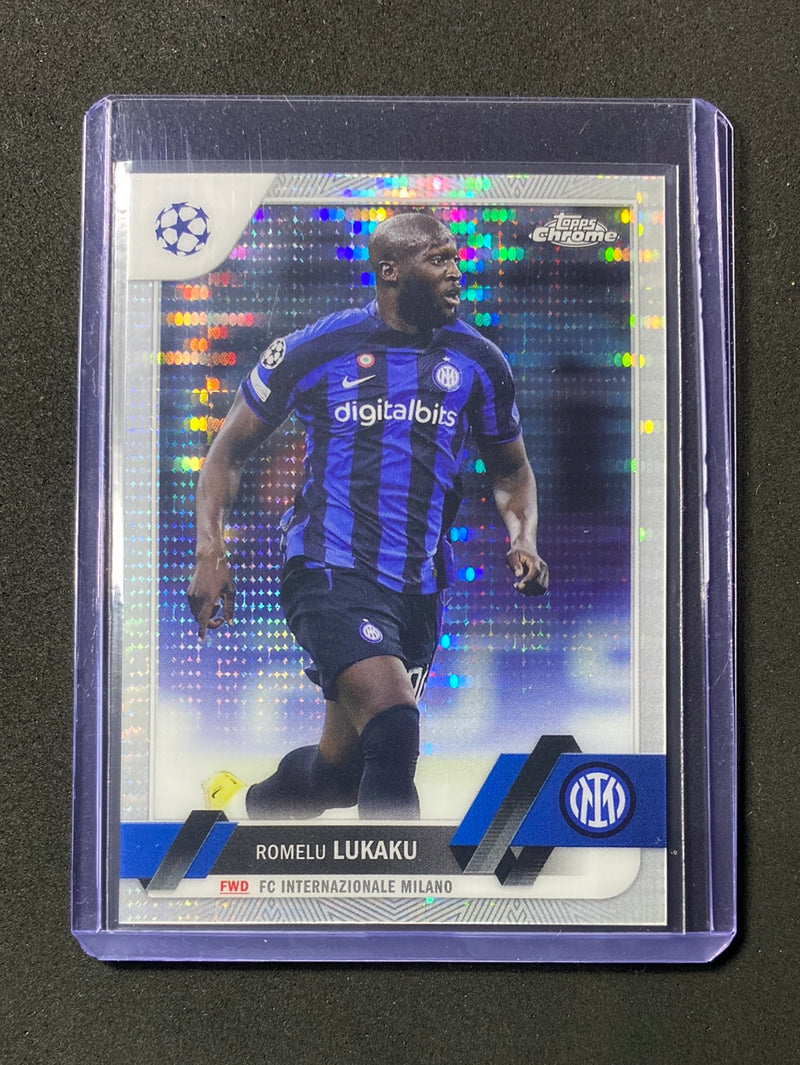 2022-23 Topps Chrome UEFA Club Competitions Romelu Lukaku Pulse Refractor