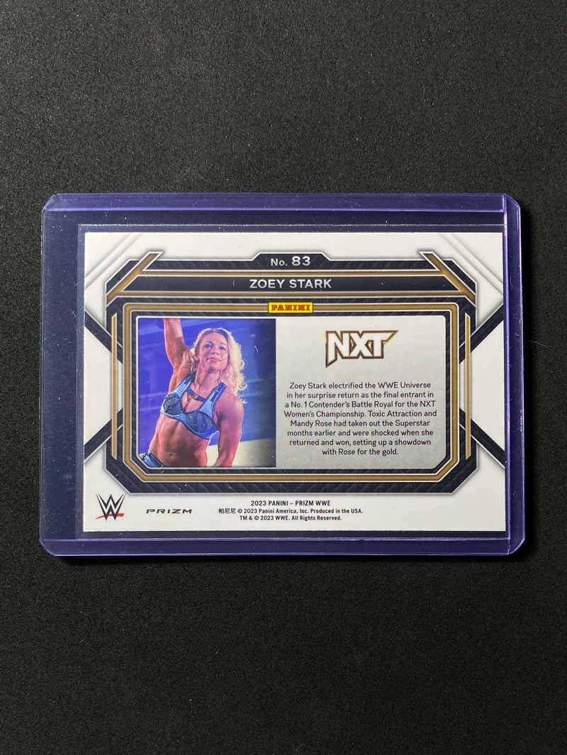 2023 Prizm WWE Zoey Stark Red Wave Prizm