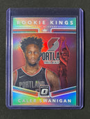 2017-18 Panini Donruss Optic Caleb Swanigan Rookie Kings Holo