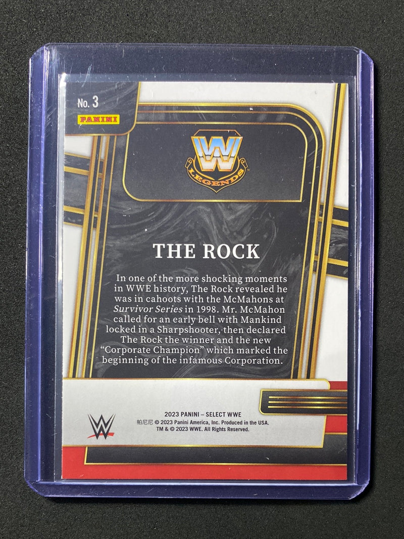 2023 Panini Select WWE The Rock And New!