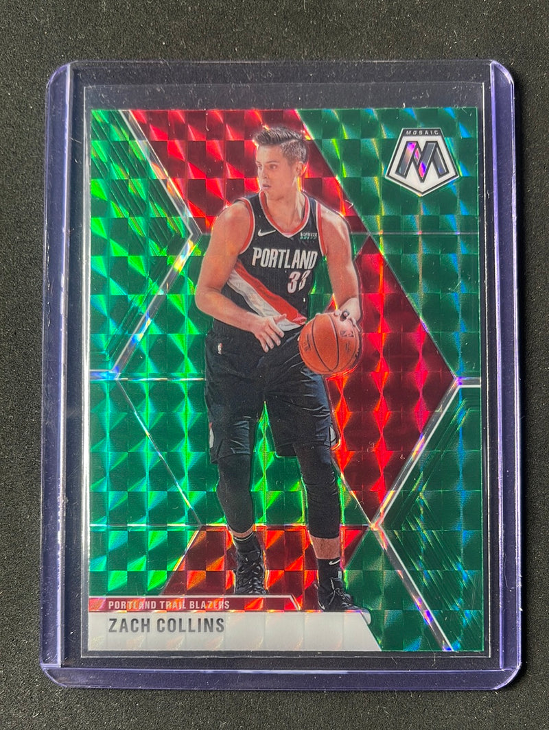 2019-20 Panini Mosaic Zach Collins Green