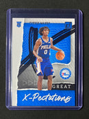2020-21 Panini Donruss Tyrese Maxey Great X-Pectations