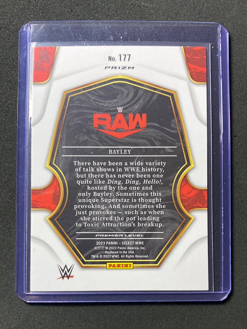 2023 Panini Select WWE Bayley Premier Level Tri-Color