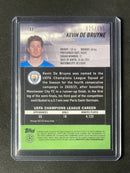 2021-22 Topps Stadium Club Chrome UEFA Champions League Kevin De Bruyne Aqua/Green Electric Charge Refractor 25/199