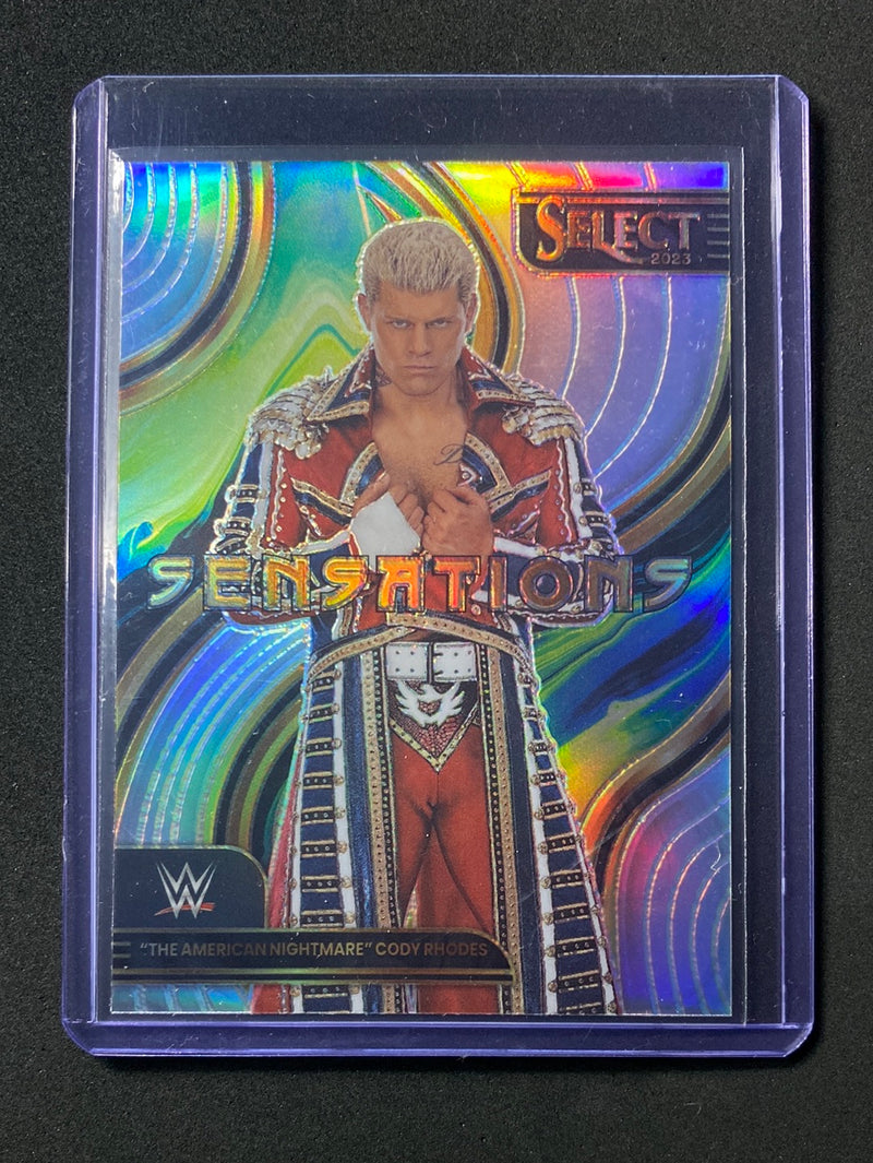 2023 Panini Select WWE "The American Nightmare" Cody Rhodes Sensations Silver