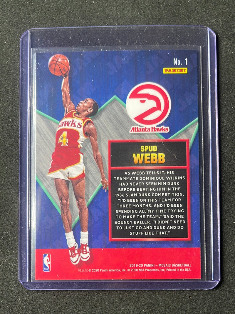 2019-20 Panini Mosaic Spud Webb Jam Masters
