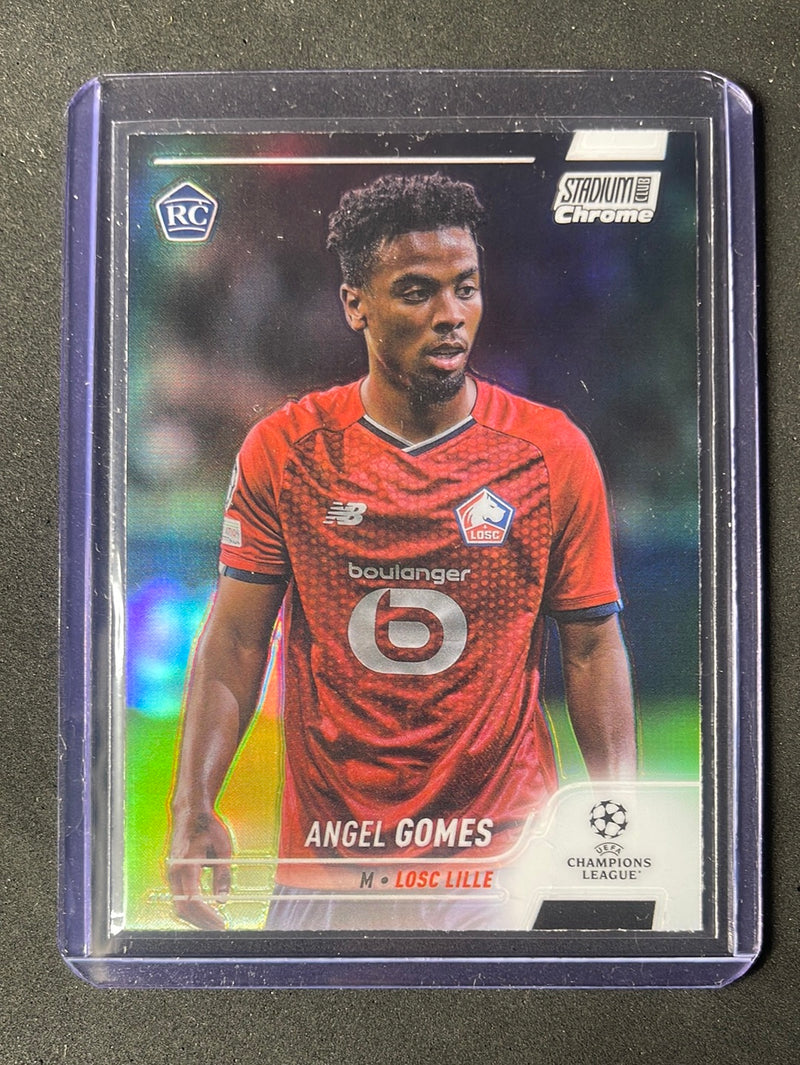 2021-22 Topps Stadium Club Chrome UEFA Champions League Angel Gomes Refractor