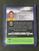 2021-22 Topps Stadium Club Chrome UEFA Champions League Gerard Moreno Aqua Wave Refractor 141/250