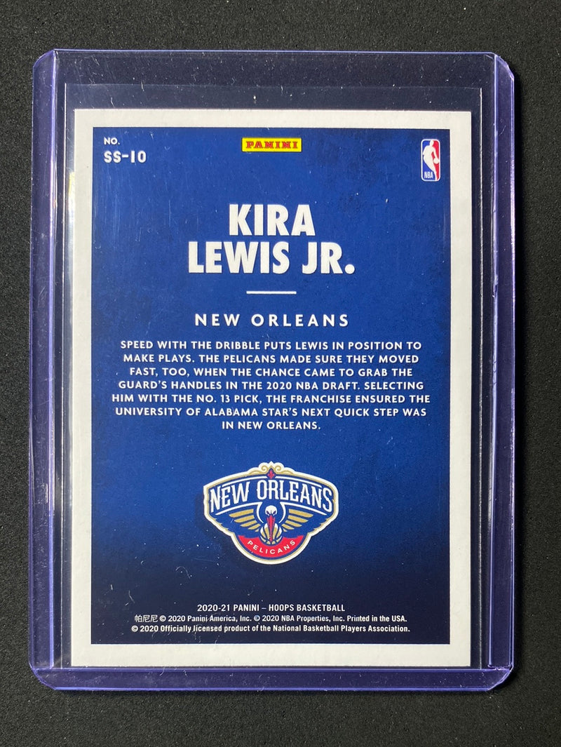 2020-21 Panini NBA Hoops Kira Lewis Jr Now Playing Holo