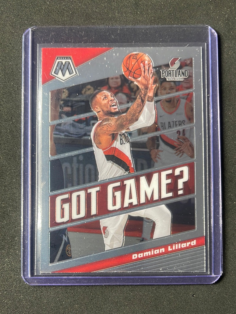2019-20 Panini Mosaic Damian Lillard Got Game?