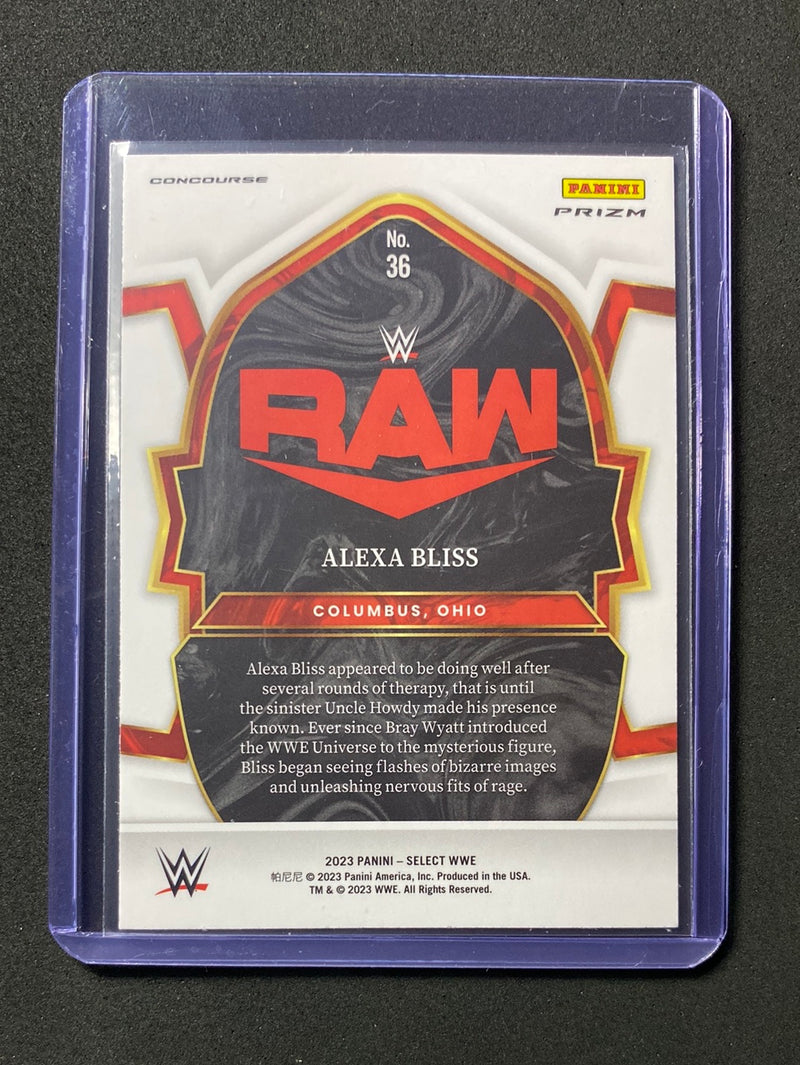 2023 Panini Select WWE Alexa Bliss Concourse Tri-Color