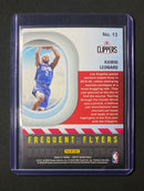 2020-21 Panini NBA Hoops Kawhi Leonard Frequent Flyers