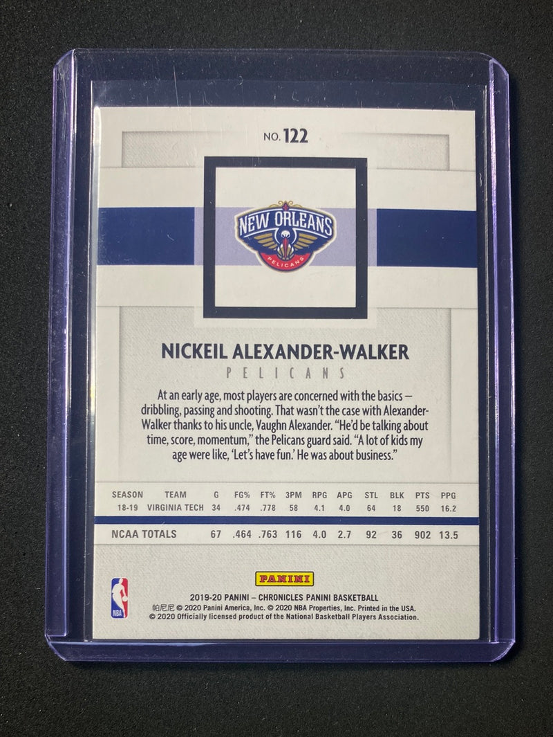 2019-20 Panini NBA Chronicles Nickeil Alexander-Walker Panini Pink