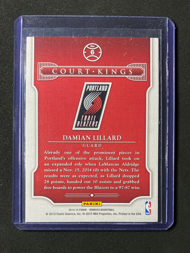 2014-15 Panini Donruss Damian Lillard Court Kings