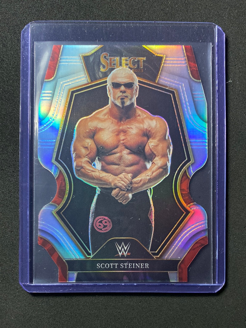 2023 Panini Select WWE Scott Steiner Premier Level Silver Die-Cut