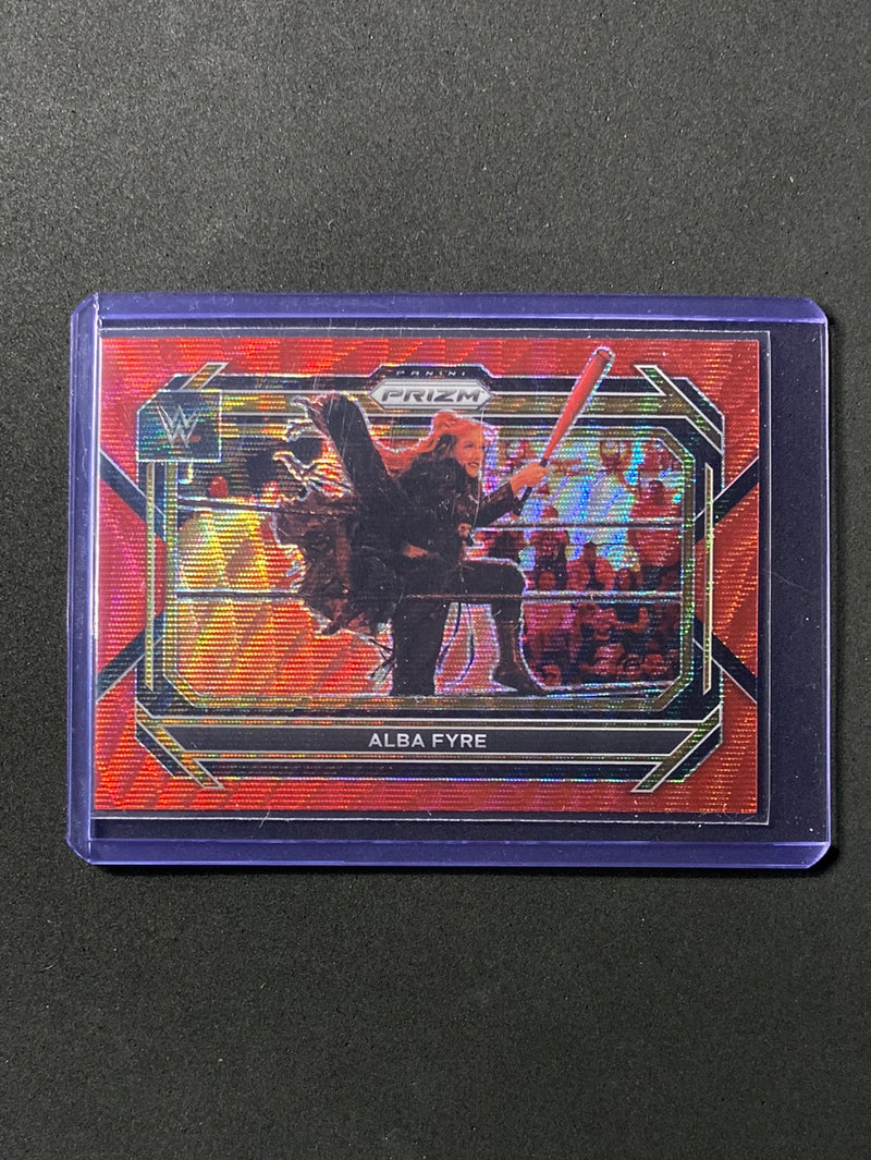 2023 Prizm WWE Alba Fyre Red Wave Prizm