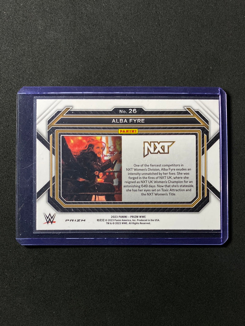 2023 Prizm WWE Alba Fyre Red Wave Prizm