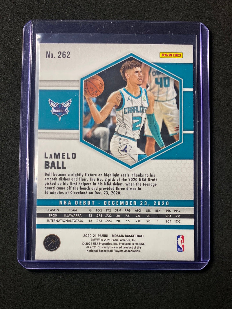 2020-21 Panini Mosaic Lamelo Ball NBA Debut