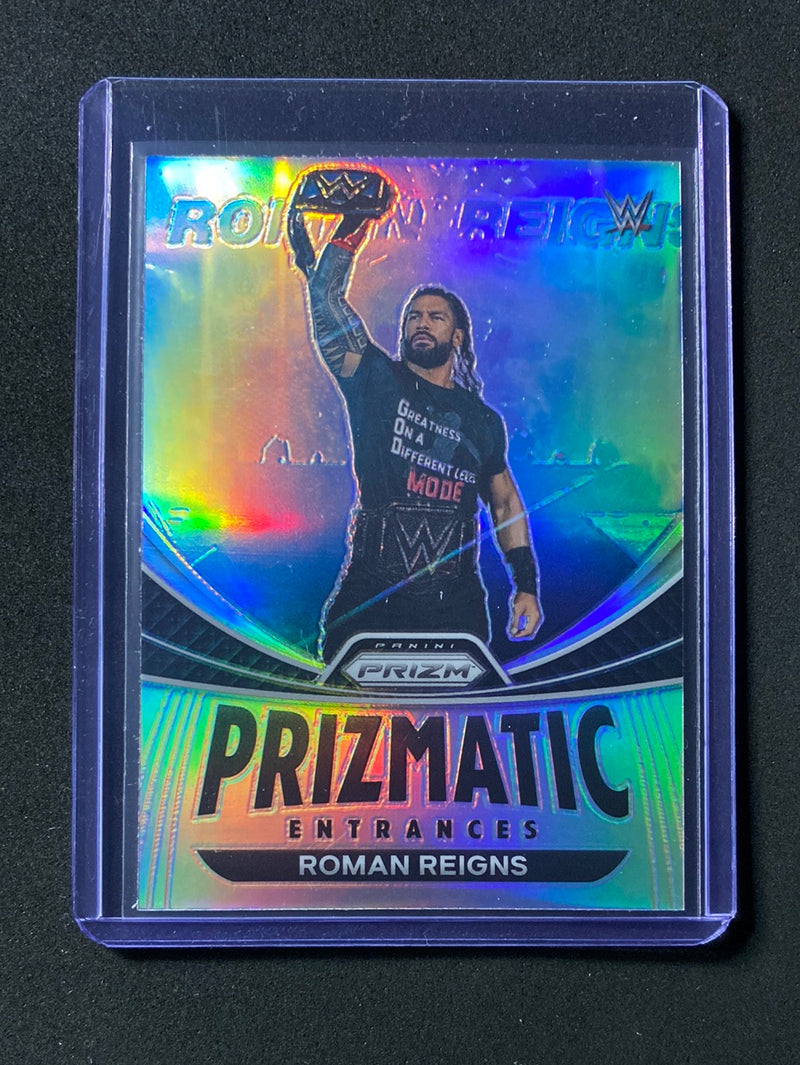 2023 Prizm WWE Roman Reigns Prizmatic Entrances Silver