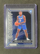 2020-21 Panini Prizm Immanuel Quickley Emergent