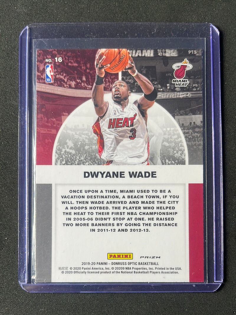 2019-20 Panini NBA Donruss Optic Dwyane Wade Winner Stays Purple