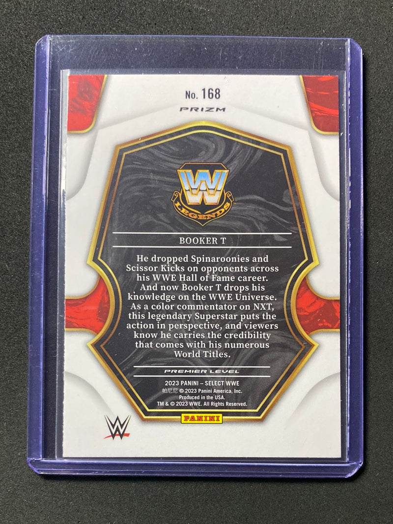 2023 Panini Select WWE Booker T Premier Level Tri-Color