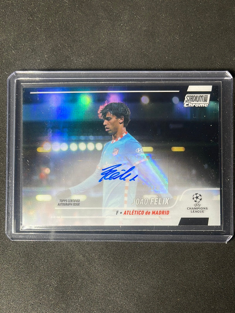 2021-22 Topps Stadium Club Chrome UEFA Champions League Joao Felix Chrome Autographs