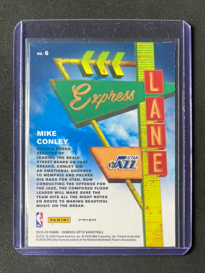 2019-20 Panini NBA Donruss Optic Mike Conley Express Lane Purple