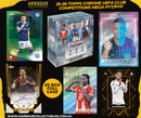 2025-26 Topps Chrome UEFA Club Competitions MEGA PYT/PYP 20 Box Full Case