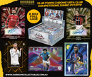2025-26 Topps Chrome UEFA Club Competitions JUMBO PYT/PYP 8 Box Full Case