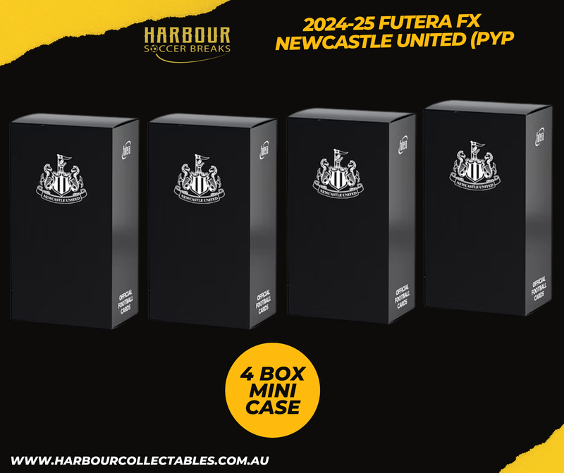 2024-25 Futera FX Newcastle United PYP 4 Box Mini Case