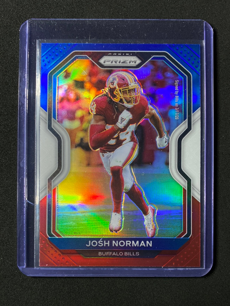 2020 Panini Prizm Football Josh Norman Red White Blue