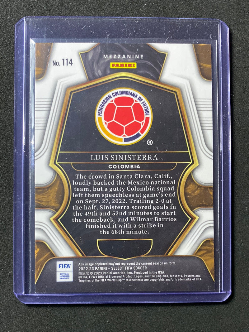 2022-23 Select FIFA Luis Sinisterra Mezzanine