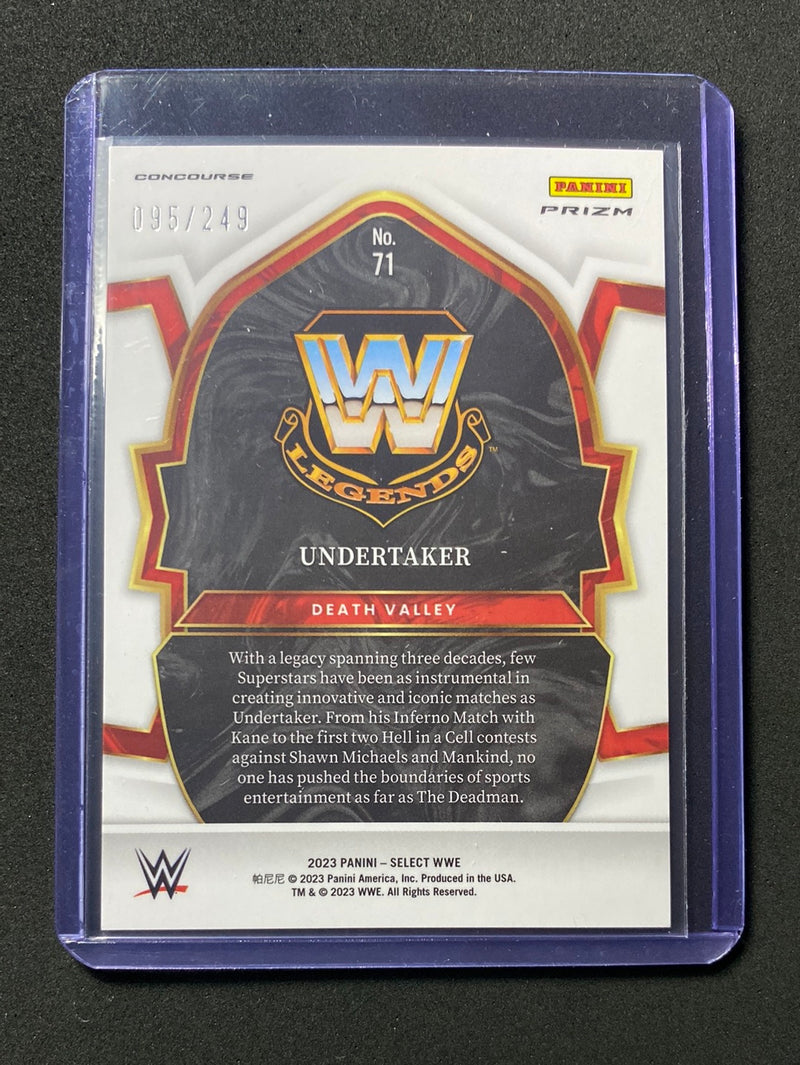 2023 Panini Select WWE Undertaker Concourse Light Blue 95/249