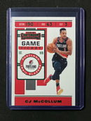 2019-20 Panini Contenders Cj McCollum Game Ticket Green