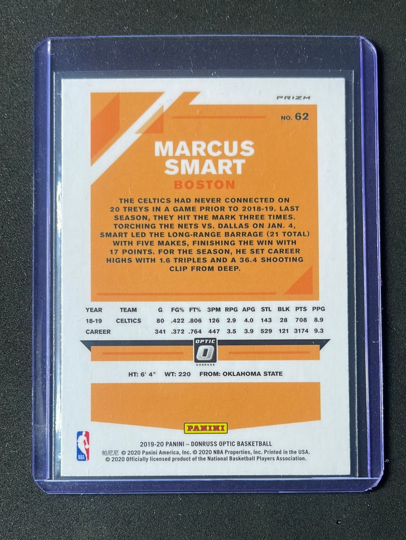 2019-20 Panini NBA Donruss Optic Marcus Smart Purple