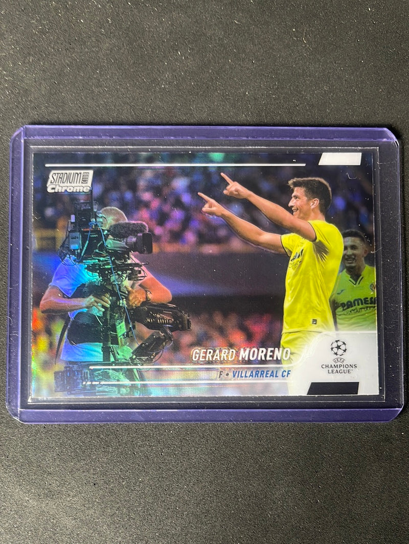 2021-22 Topps Stadium Club Chrome UEFA Champions League Gerard Moreno Refractor