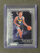 2020-21 Panini Prizm Zeke Nnaji Emergent