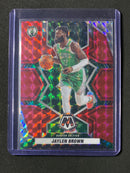 2021-22 Panini Mosaic Jaylen Brown Red Mosaic