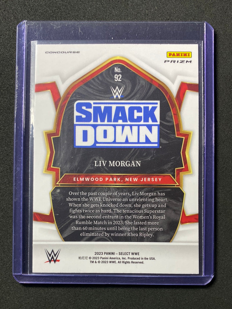 2023 Panini Select WWE Liv Morgan Concourse Tri-Color