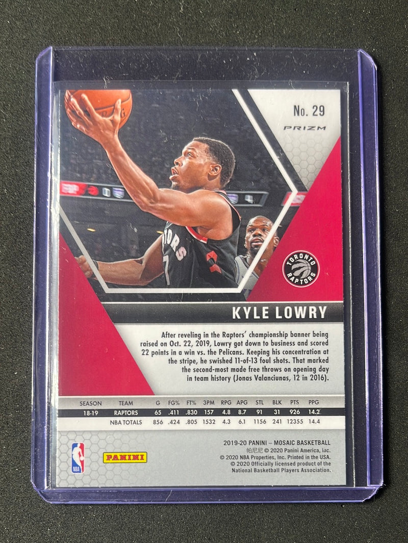 2019-20 Panini Mosaic Kyle Lowry Camo Pink